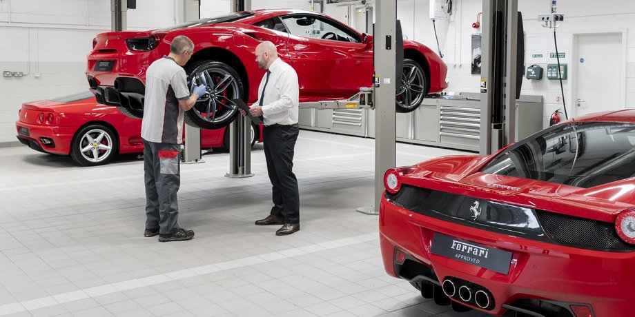 сто феррари, ремонт суперкара, ремонт Ferrari, суперкар Ferrari, обслуживание суперкара