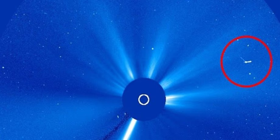 Возле Солнца замечен странный объект: это может быть корабль инопланетян длиной 4 км