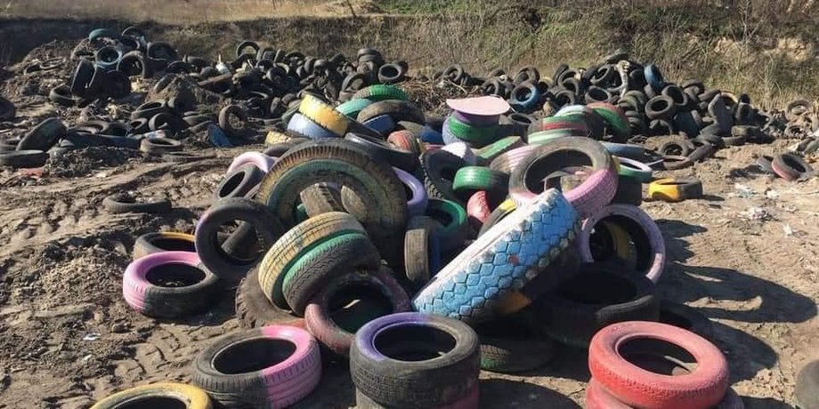 покрышки, троещина, пожар, киев, свалка