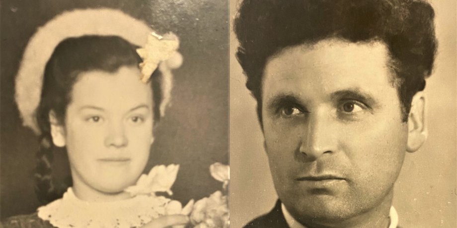 Параскевия и Василий Кириченко, пара, 75 лет брак