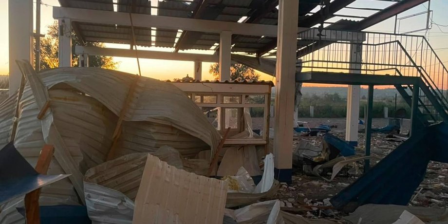 Наслідки атаки на пункт пропуску на кордоні з Молдовою на Одещині