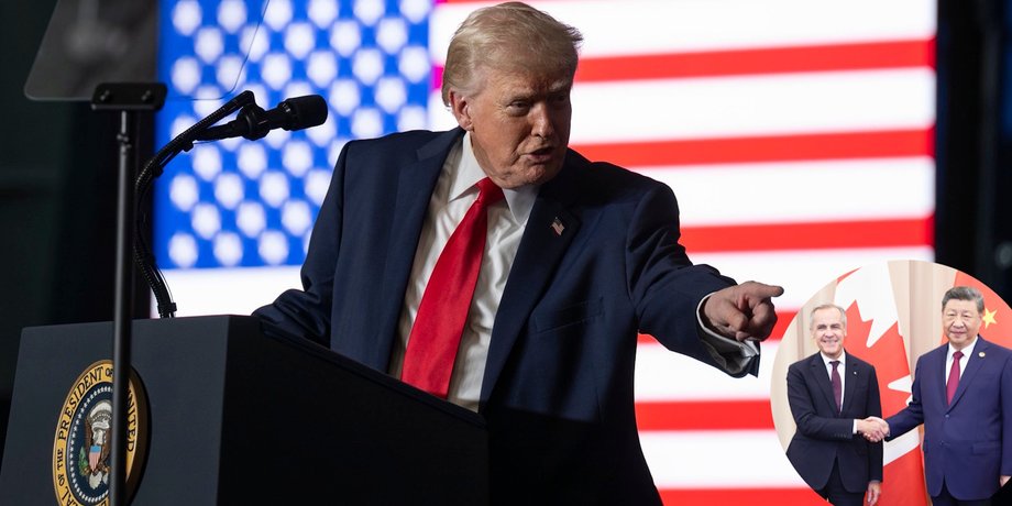 Дональд Трамп, Марк Карні та Сі Цзіньпін