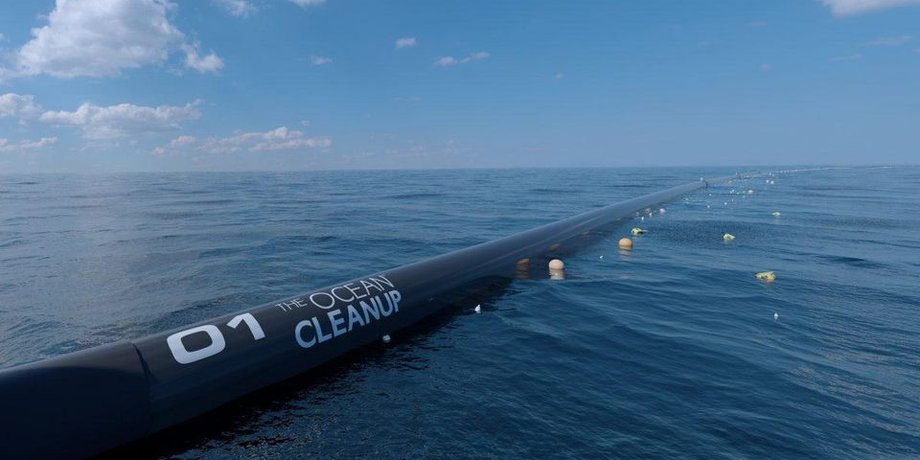 Компьютерная визуализация системы ERWIN ZWART/THE OCEAN CLEANUP