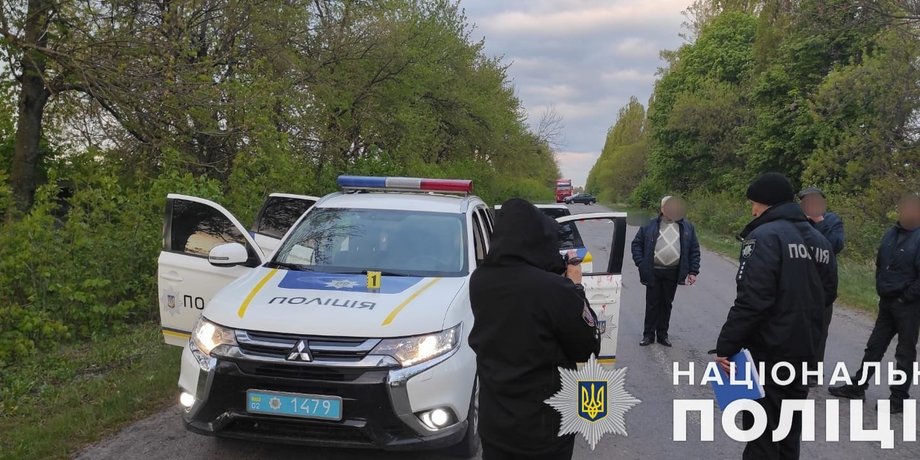 поліція, машина, місце вбивства, вбивство поліцейського на Вінниччині, вбивства поліцейського на Вінниччині
