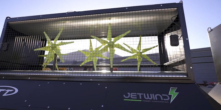Вітрогенератор, генератор, JetWind, турбіни, аеропорт, фото