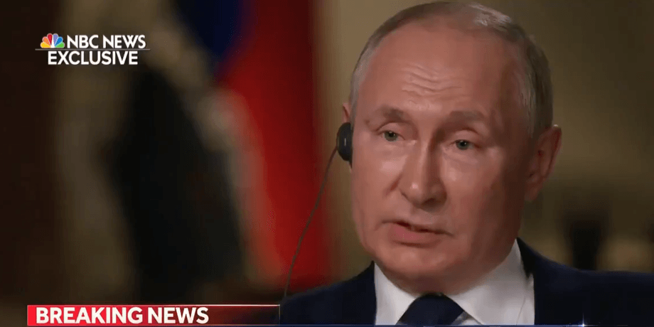 путин, інтерв'ю, фото, nbc