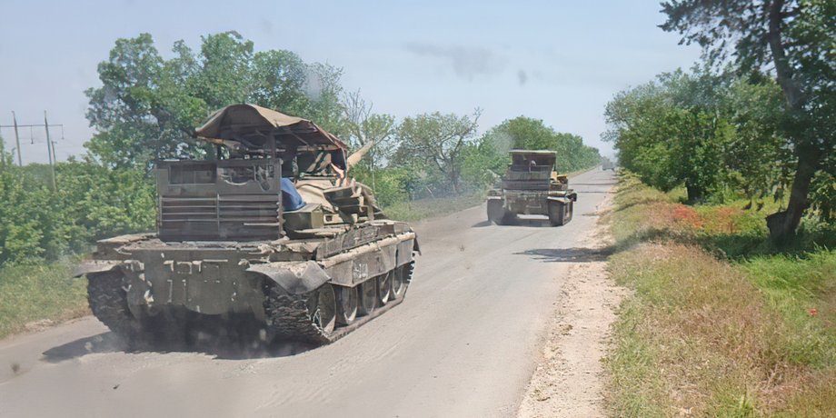 танки вс рф, т-62 с мангалом