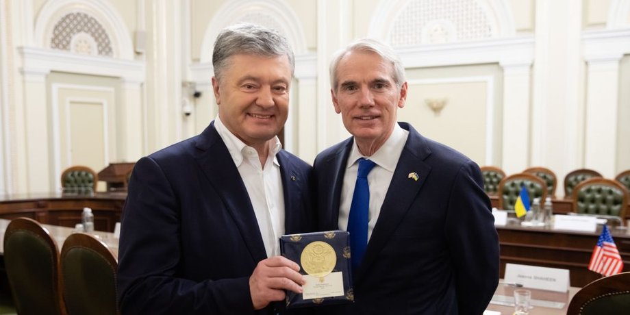 Петр Порошенко, Роб Портман, встреча депутатов с сенаторами