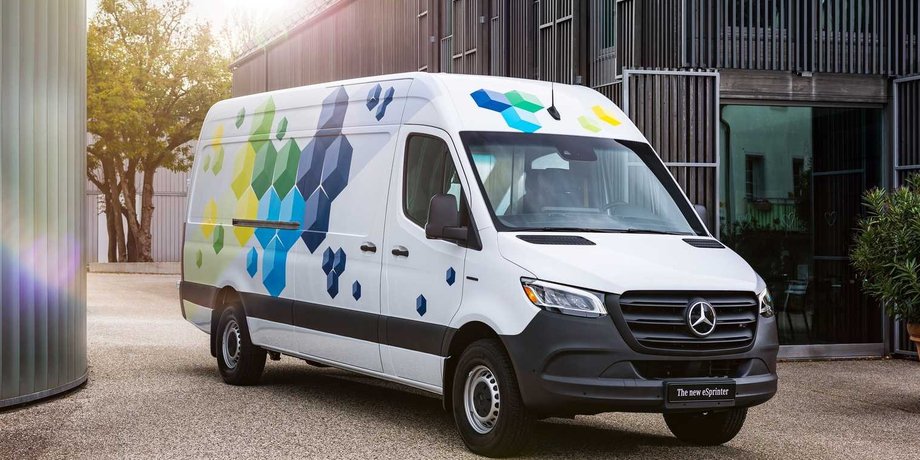 Электромобиль Мерседес Спринтер, Mercedes-Benz Sprinter 2023, электромобиль Mercedes Sprinter, Mercedes eSprinter