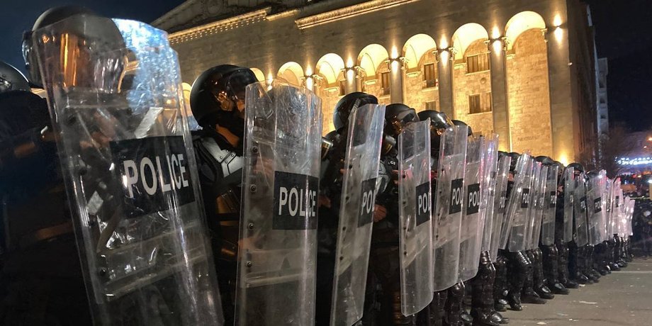 Протесты в Грузии, фото