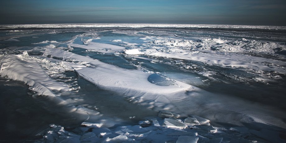 Бердянская коса, Азовское море, Арктика