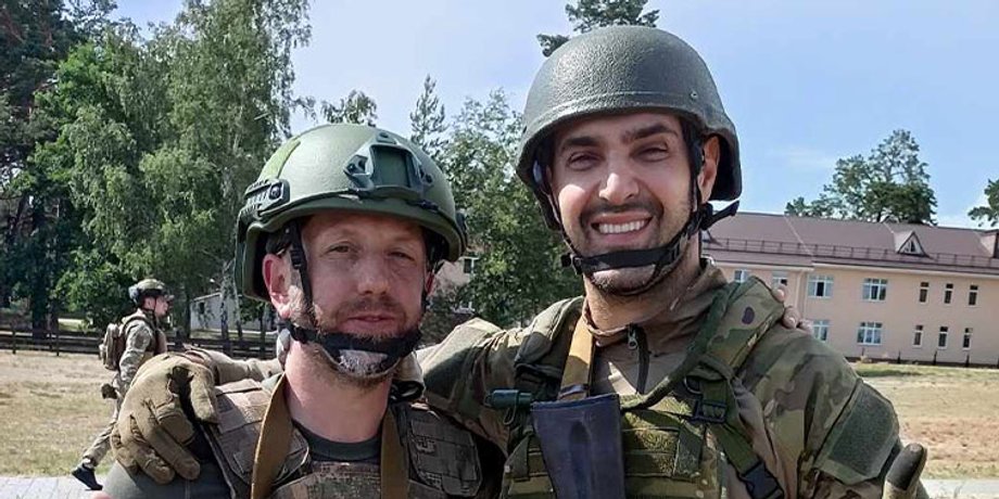 Виталий Козловский с побратимом