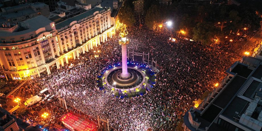 Саакашвили, Тбилиси, протест