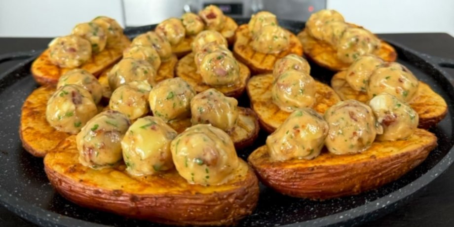 картофель с сыром, картофель на ужин