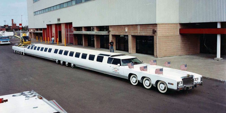 Лимузин The American Dream, The American Dream, самый длинный авто в мире, Cadillac Eldorado, лимузин Cadillac