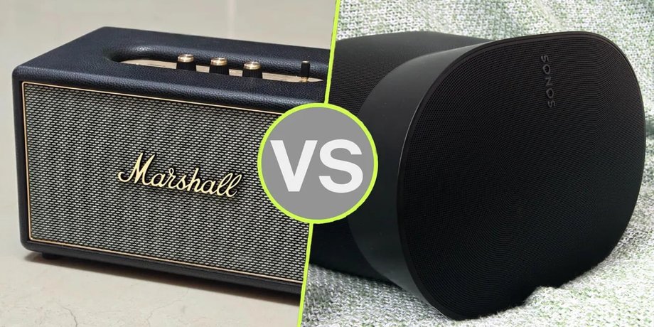 Колонки Marshall Stanmore IV и Sonos Era 300