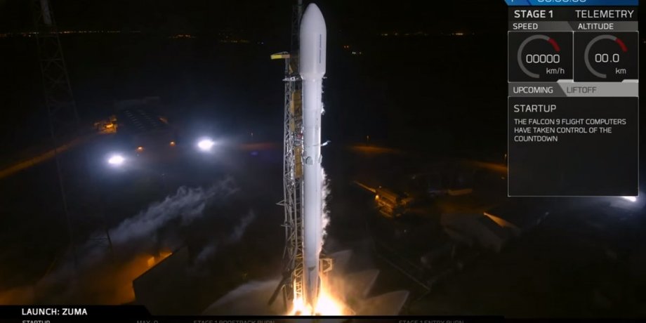 Скриншот видео на YouTube-канале SpaceX