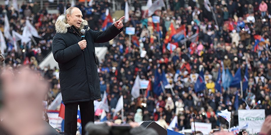 Путін формує в Росії неформальну державну ідеологію націоналізму