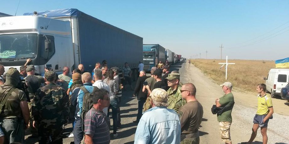 Продовольственная блокада Крыма / Фото: facebook.com/igor.lutsenko