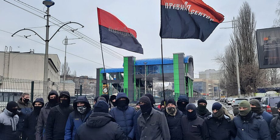 акция, телеканал, правый сектор, националисты, канал наш
