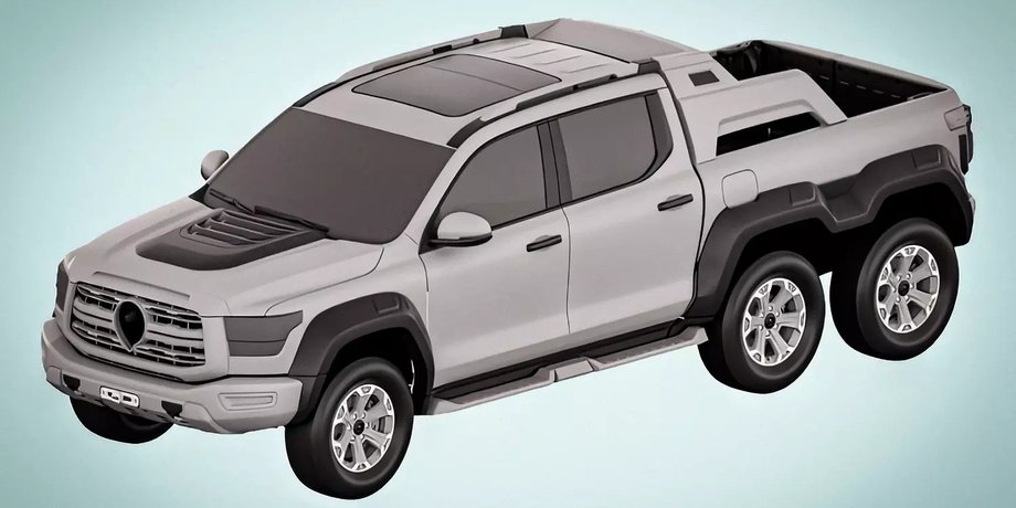 Great Wall Shanhai Poer 6×6, Great Wall Shanhai Poer, пикап Great Wall, шестиколесный пикап, шестиколесное авто