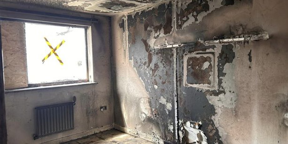 пожежа, загоряння, вогонь, пожежа у квартирі, наслідки пожежі, обгоріла квартира
