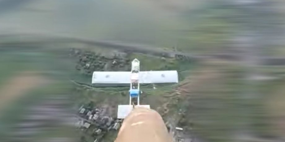 FPV-дробовик бригады "Азов" против дрона "Молния" ВС РФ
