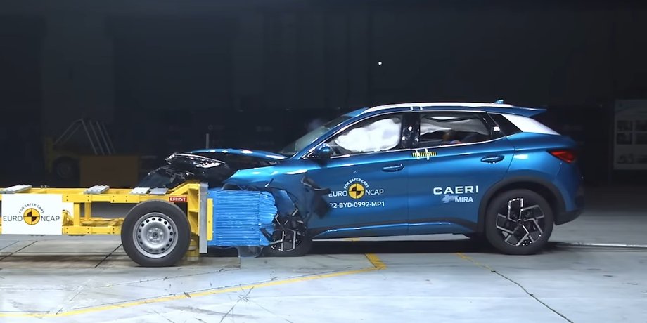 BYD Atto 3, краш-тест BYD, кроссовер BYD, электромобиль BYD, новый BYD Atto 3, китайский электромобиль