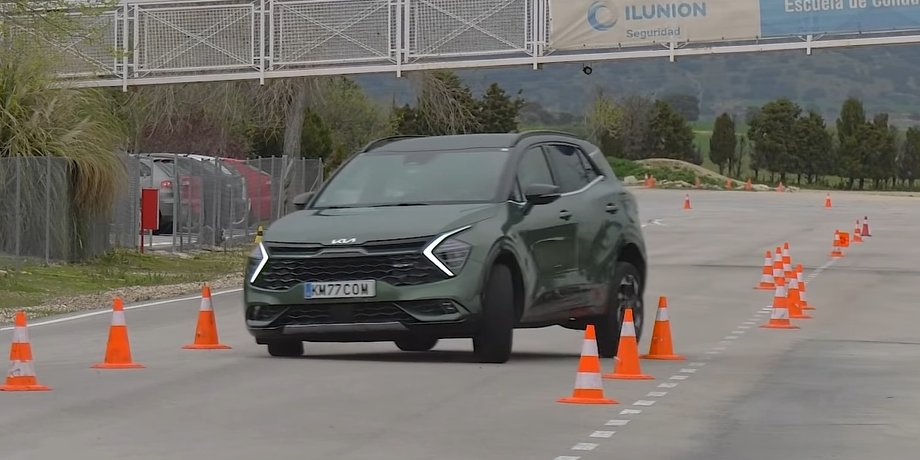 Лосиный тест Kia Sportage, Лосиный тест, Kia Sportage, Kia Sportage 2022, новый Kia Sportage, кроссовер Kia Sportage