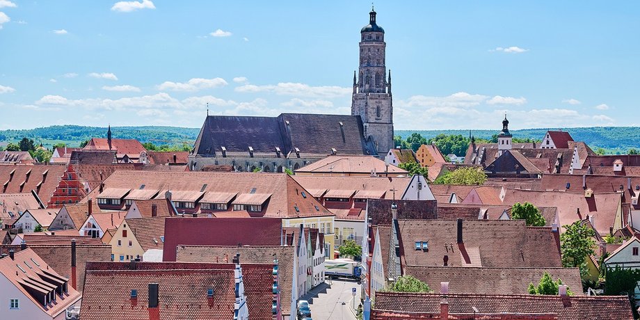 Нордлинген, бавария, город из алмазов
