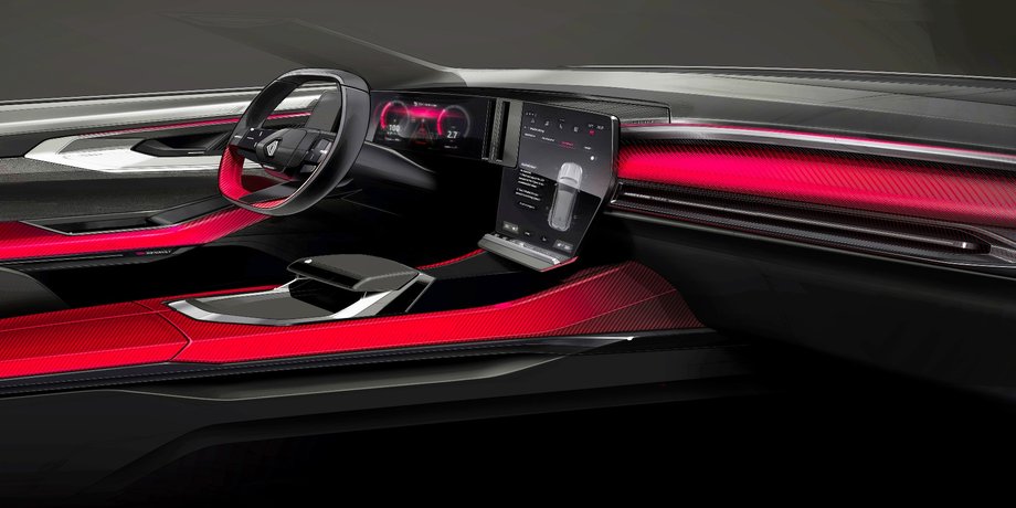 Салон Renault Austral, Renault Austral, Renault Austral 2022, новый Renault Austral, кроссовер Renault Austral