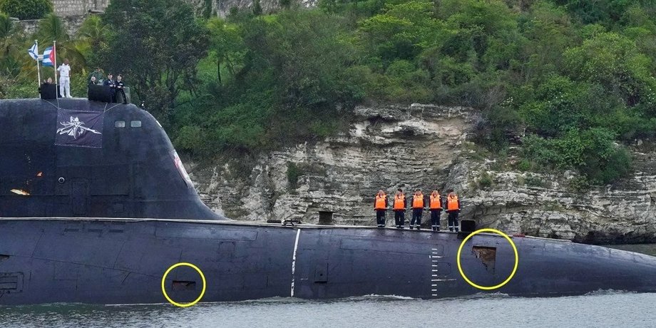 подлодка казань, атомная субмарина казань, казань разваливается, российская подводная лодка на кубе, что происходит с российской субмариной казань