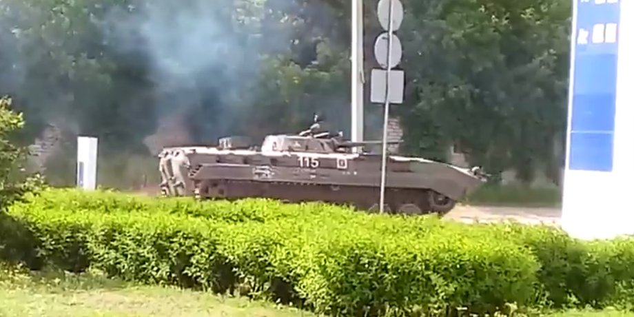 БМП боевиков / Фото: кадр из видео