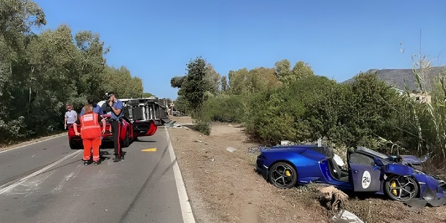 Sardinia Supercar Experience, сардиния, дтп, авария, суперкары