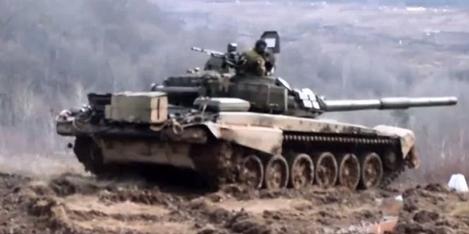 Учения танкистов в Карпатах / Скриншот видео