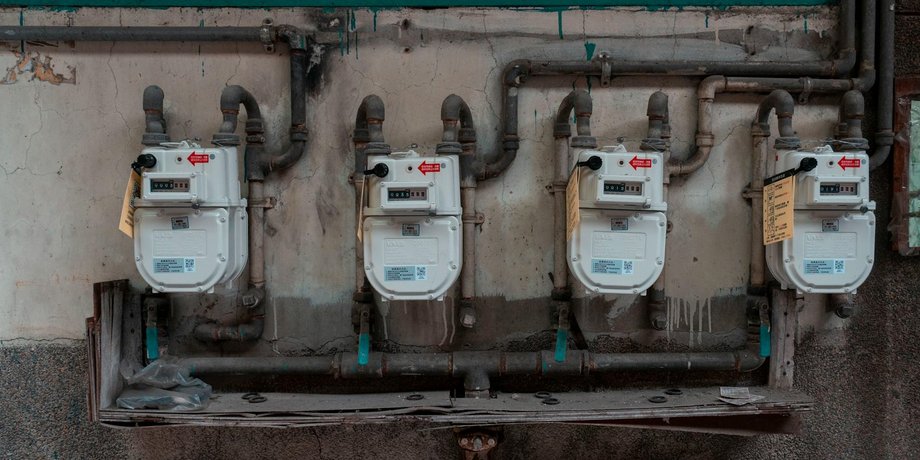 газ, лічильники, вулиця, комунікації