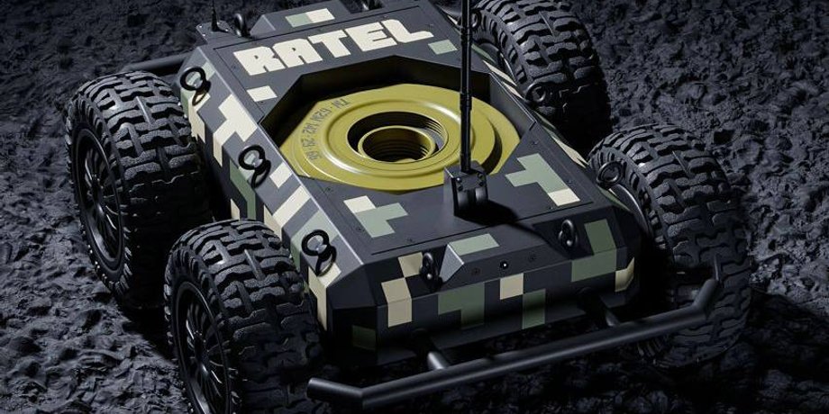 Робот дрон Ratel S з протитанковою міною
