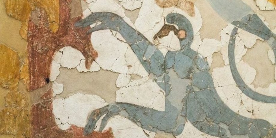 археология, история, находка, исследования, Древние фрески, греческие обезьяны, торговые связи Санторини, европейские торговые пути, бронзовый век, бронзовый век, древняя греция