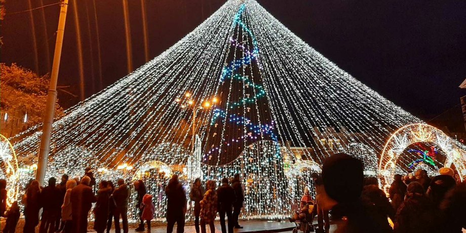Полтава, Полтава новый год, елка в Полтаве, новогодняя елка Полтавы