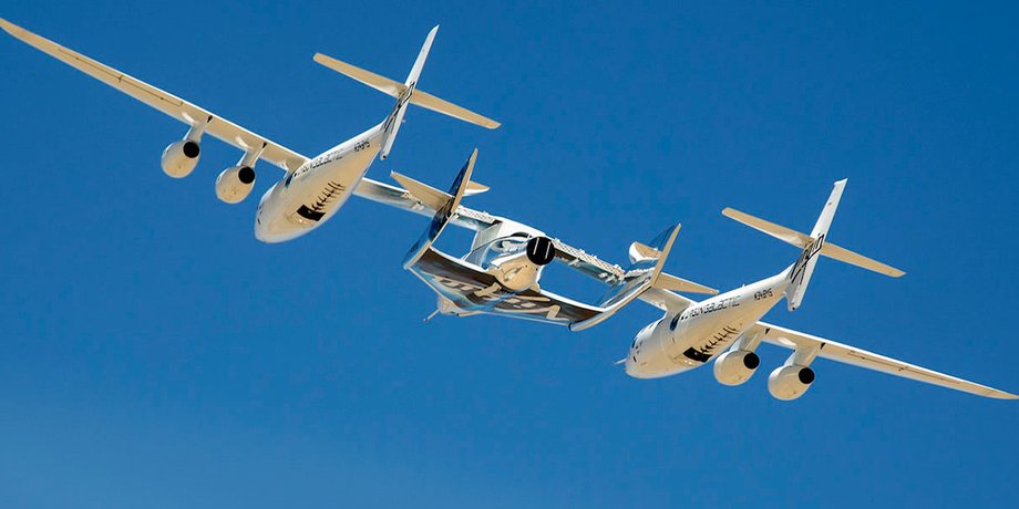 VSS Unity на самолете-носителе / Фото: flightradar24.com