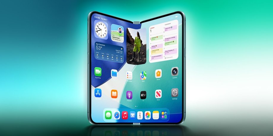 iPhone Fold смартфон смартфон витоку рендер