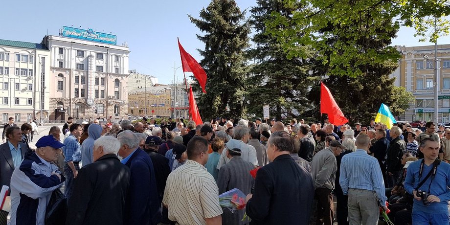 Первомай в Харькове / Фото: twitter.com/StudMedia