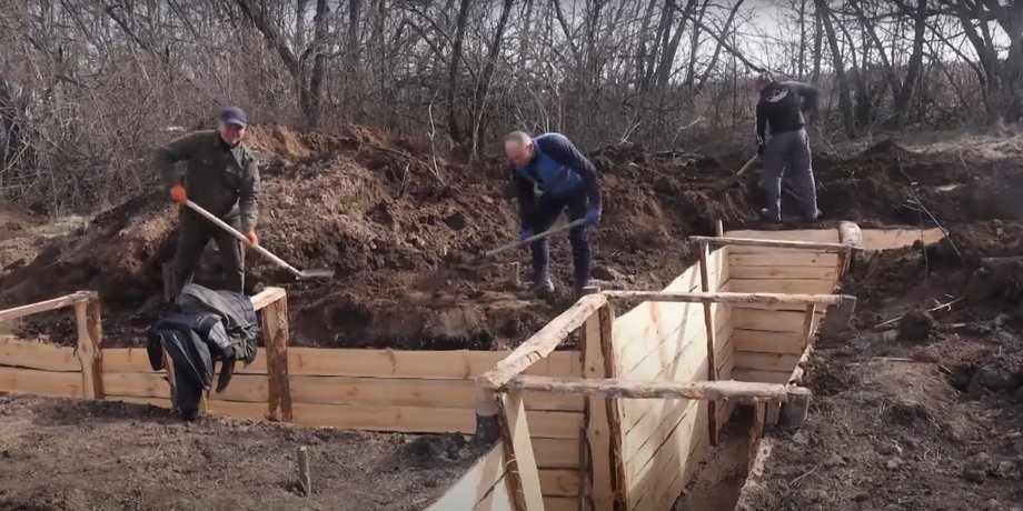 мобилизация в Украине, строительство фортификаций, строительство укреплений, подразделения поддержки и обеспечения
