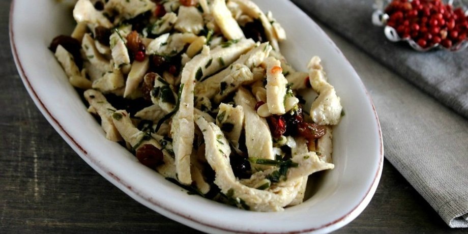 Салат Гонзага, салат, рецепт салат, курица рецепт