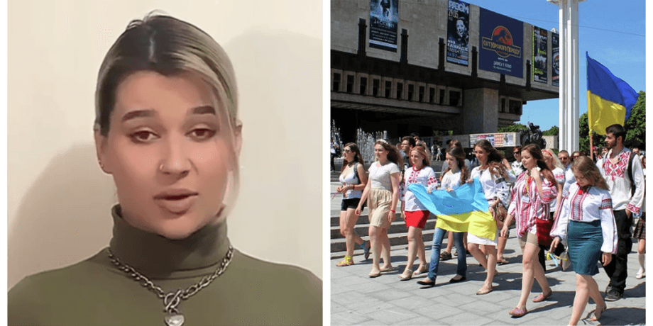 парад быдла, марш вышиванок, харьков, евгения бабкова, оскорбления, извинения, уволили с работы, харьковчанка