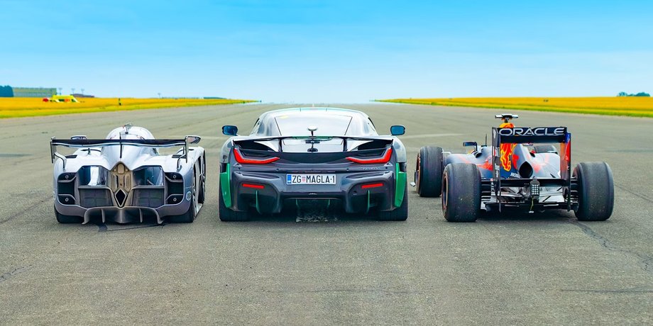 Red Bull RB8, Rimac Nevera, McMurtry Spéirling, Авто, Автомобили, Суперкары, Формула-1, Видео, Гонки