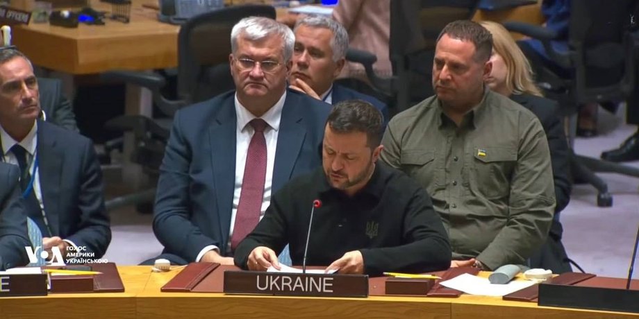 Президент України Володимир Зеленський, Зеленський Генасамблея ООН, Зеленський ООН 24 вересня, Зеленський енергетика, Зеленський удари РФ, Зеленський удари по АЕС