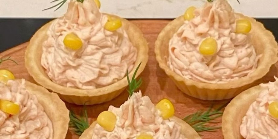 закуска, тарталетки, быстрая закуска