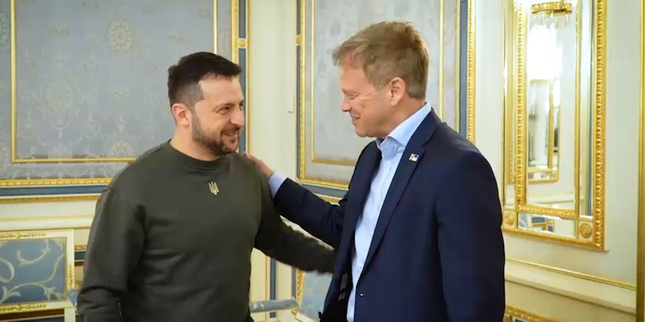 Владимир Зеленский, Грант Шаппс, Британия, помощь Украине, помощь Украине