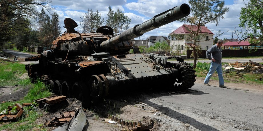 Уничтоженный российский танк фото,